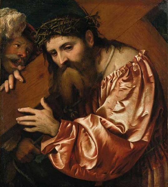 Girolamo Romanino Girolamo Romanino Christ Carrying the Cross oil painting image